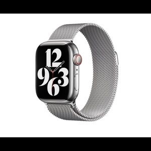 Silver Milanese Loop Apple Watch Band - 42 mm